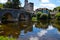 Mirrored dreams of water on the Dronne River, BrantÃ´me in Perigord