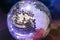 Mirrored glowing disco ball
