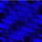 Mirrored gradient shards of curved blue intersecting ribbons and horizontal lines