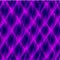 Mirrored molecular bonds of curved violet intersecting ribbons and vague lines