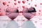 Mirrored Pink Heart Shaped Sunglasses