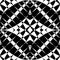 Mirrored symmetrical pattern. Geometric monochrome background. T