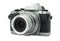 Mirrorless digital photo camera. Retro old style isolated on a white