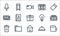 miscellaneous line icons. linear set. quality vector line set such as wallet, home, trash can, plate, folder, money, light bulb,