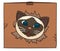 Mischievous Thai cat going through a cardboard box, Vector illustration