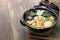 Miso nikomi udon noodle soup, japanese food