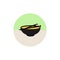 Miso soup icon in flat style isolated on white background. Sushi symbol stock illustration. Japanese food. Icon. Flat style