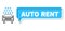 Misplaced Auto Rent Chat Frame and Net Car Wash Icon