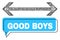 Misplaced Good Boys Message Cloud and Network Horizontal Flip Icon