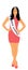 Miss universe vector illustration woman isolated on white background.