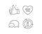 Miss you line icon. Sweet heart sign. Valentine day love. Vector