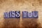 Miss you phrase