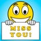 Miss You Sign Means Longing 3d Illustration