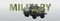 Missile vehicle in realistic style. 3d image of military car. Camouflage tank. Vector illustration