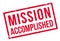 Mission accomplished stamp