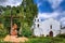 Mission Basilica San Diego with Cross