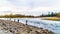 Mission, British Columbia/Canada: Fishing on Hayward Lake during a Salmon Run