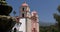 The mission church in Santa Barbara