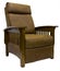 Mission Style Leather Reclining Chair