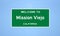 Mission Viejo, California city limit sign. Town sign from the USA