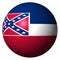 Mississippi flag sphere