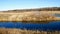 Mississippi River flowing under U.S. Highway 2 in northern Minnesota between Bemidji and Grand Rapids