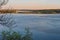 Mississippi river valley at spring lake park