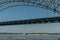 Mississippi river vista viewed from the Mud Island River Park in Memphis, Tennessee