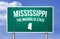 Mississippi - road sign illustration