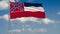 Mississippi State flag in wind against cloudy sky 3d rendering