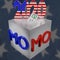 Missouri US ballot box star bg Election 2020 3D Illustration