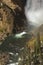 MIst at the bottom of Lower Falls, Yellowstone River, Wyoming.