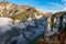 Mist hanging over Verdon Gorge, Gorges du Verdon in French Alps, Provence,France