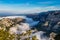 Mist hanging over Verdon Gorge, Gorges du Verdon in French Alps, Provence,France