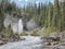Mist at Laughing Falls in Yoho National Park