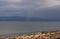 Mist over the mountainous coast