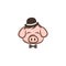 mister pig pork bacon theme cartoon sign
