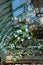 Mistletoe Christmas lights, a giant silver Christmas bauble in Covent Garden, London