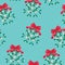 Mistletoe seamless wallpaper