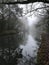 Misty canal morning