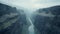 Misty Canyon: A Captivating Photo Of A Narrow River Gorge