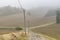 Misty countryside near Bologna, Italy