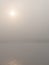 Misty dawn in Chitwan. Morning river.the sun through the fog