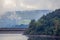 Misty day on Ladybower reservoir, in the Peak District National Park, U.K