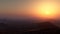 Misty Desert Sunset