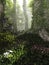 Misty Forest, 3d Computer Graphics