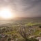 Misty Landscape Of Sicilian Hinterland