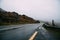 Misty Lonely Road in Ireland in the Willd Atlantic Way