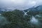 Misty Mayan Mountains in Central America