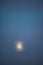 Misty moon with it`s little friend